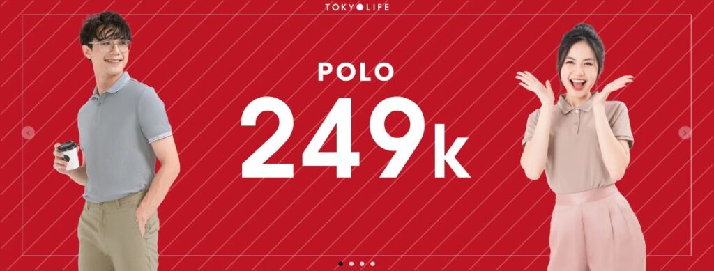Tokyolife khuyen mai ao Polo