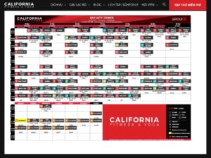 California fitness & yoga lich tap Group X